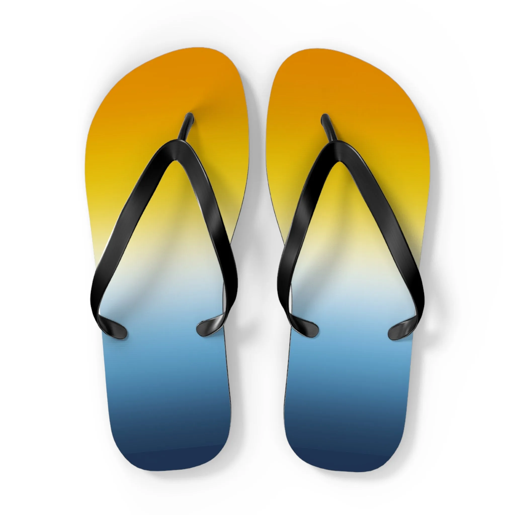 Aroace Pride Ombre Flip Flops