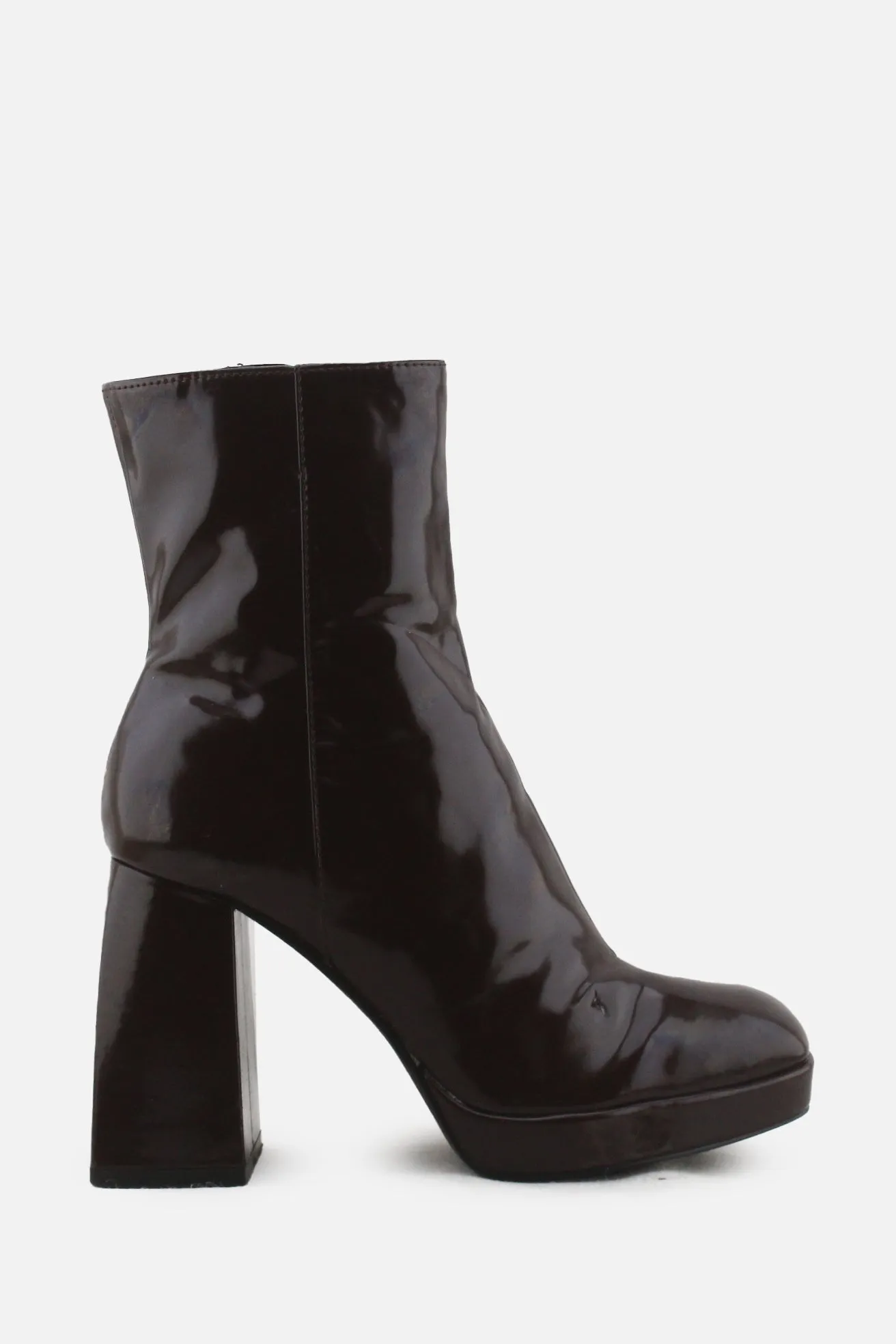 Bershka Zipper Platforrm Boots | 100% Synthetic Leather