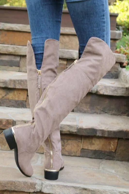 Central Park Boots Taupe