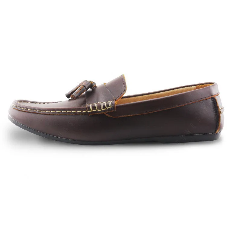 Comfy Tassel Loafer Classy Oil Tanned Brandy Brown