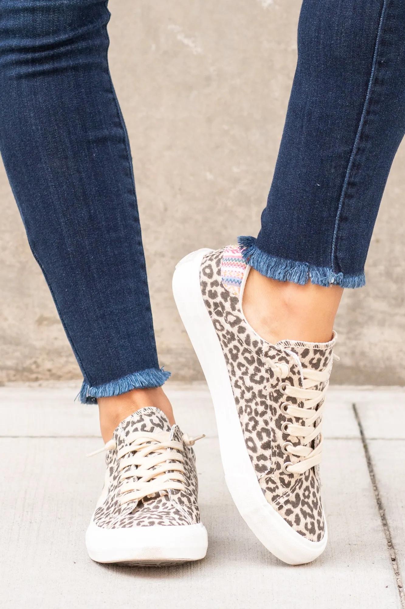 Cosmic 2 Star Leopard Sneakers Taupe