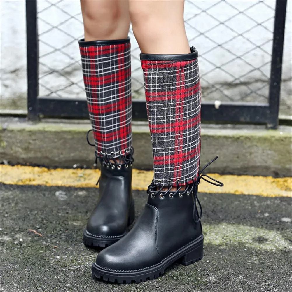 cross-tied Boots fashin knee-high riding Boots