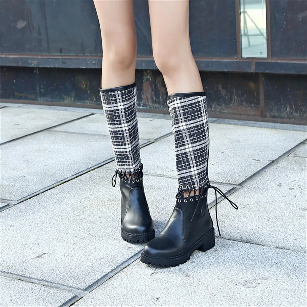 cross-tied Boots fashin knee-high riding Boots