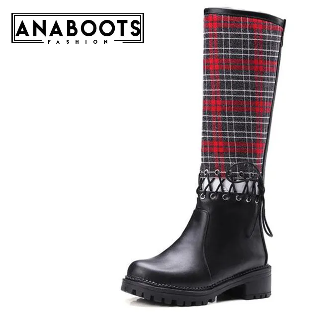 cross-tied Boots fashin knee-high riding Boots