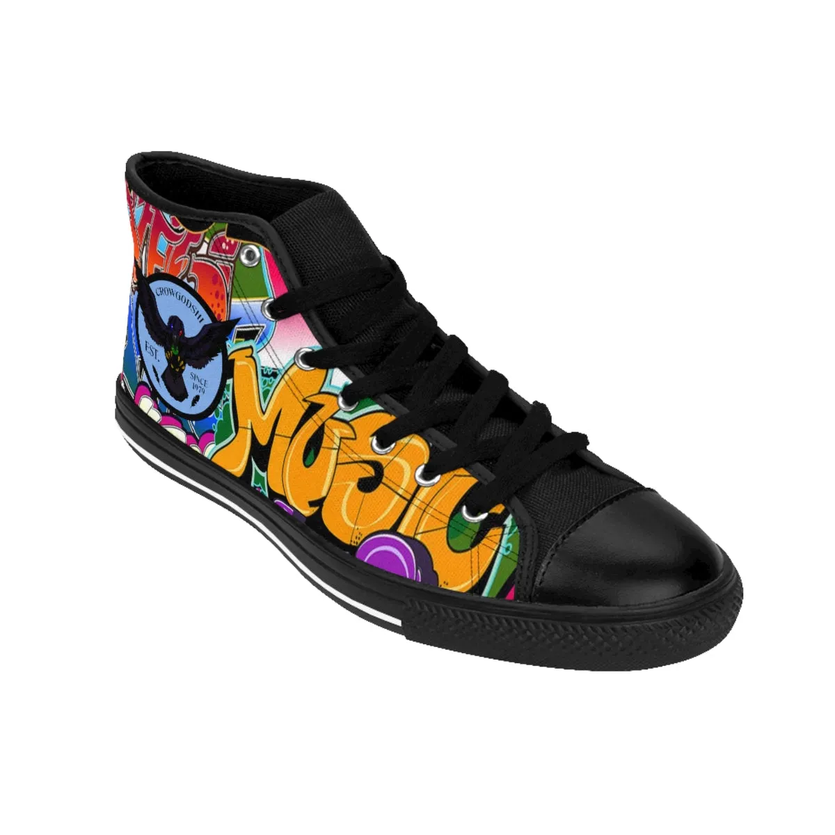 Crowgodshi Men's Graffiti High-Tops