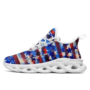 Goody Gifts for Businesses, custom company gifts Personalized America Flag Sneakers, Custom Patriotic Shoes,Comfortable Shoes,2016MS-23025601