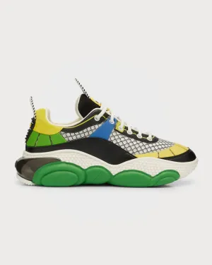 Men's Fashion Multicolor Mesh Bubble Teddy Moschino Sneakers