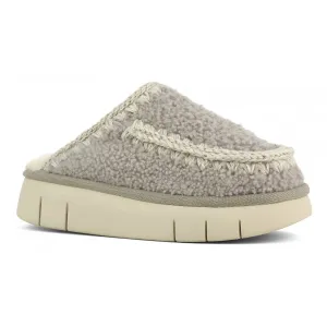 MOU - Bounce Clog Curly Sheepskin in Elephant Grey