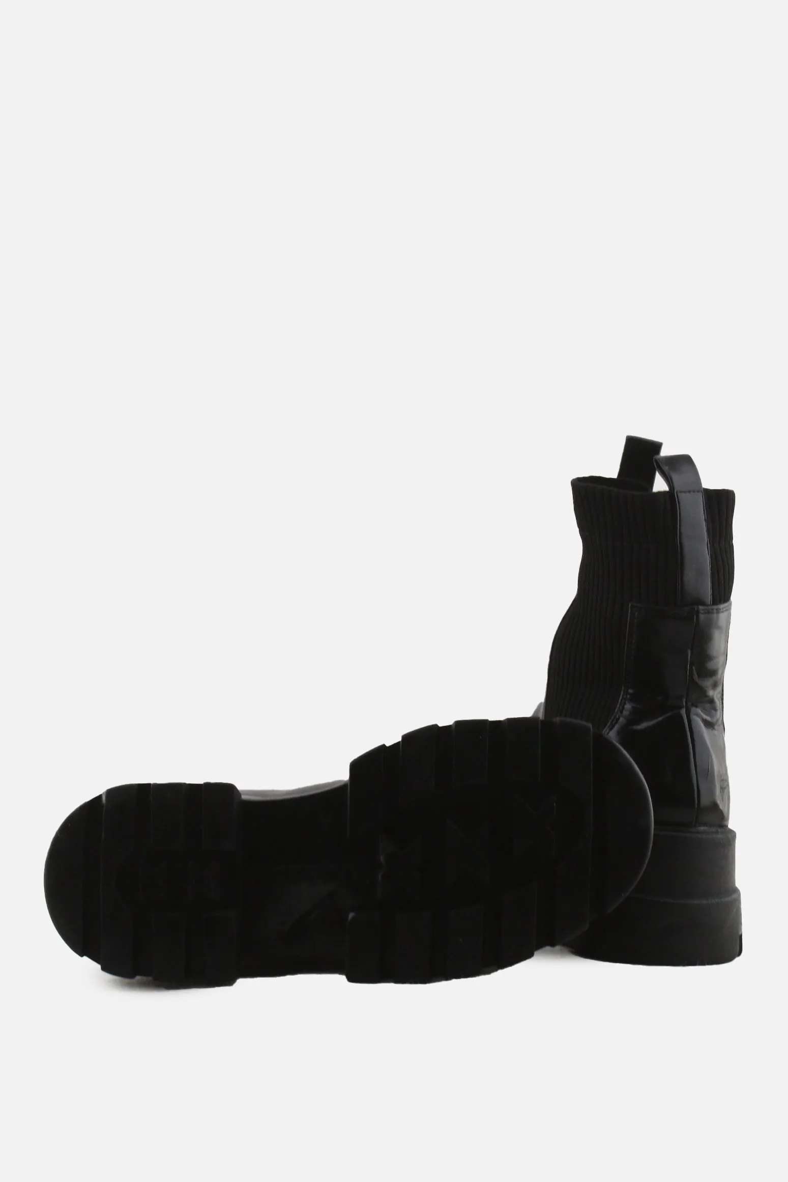 Pull & Bear Stretchable Block Ankle Boots | 100% Synthetic Leather