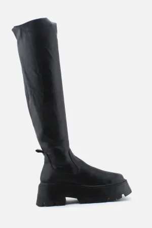 Pull & Bear Zipper Over The Knee Boots | 100% Authetic Leather