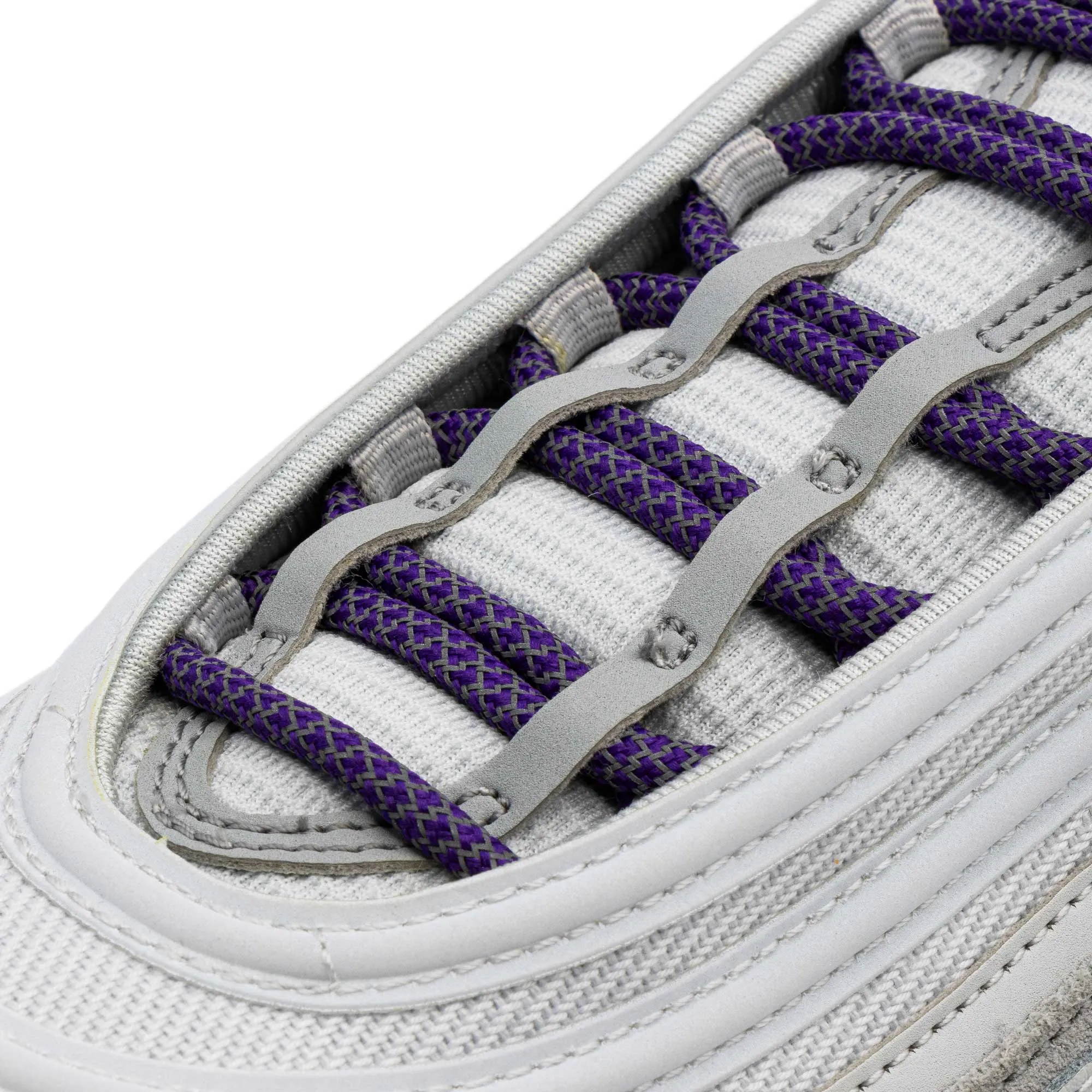 Purple 3M Reflective Rope Laces