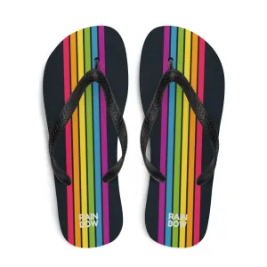 Rainbow Stripe Flip-Flops