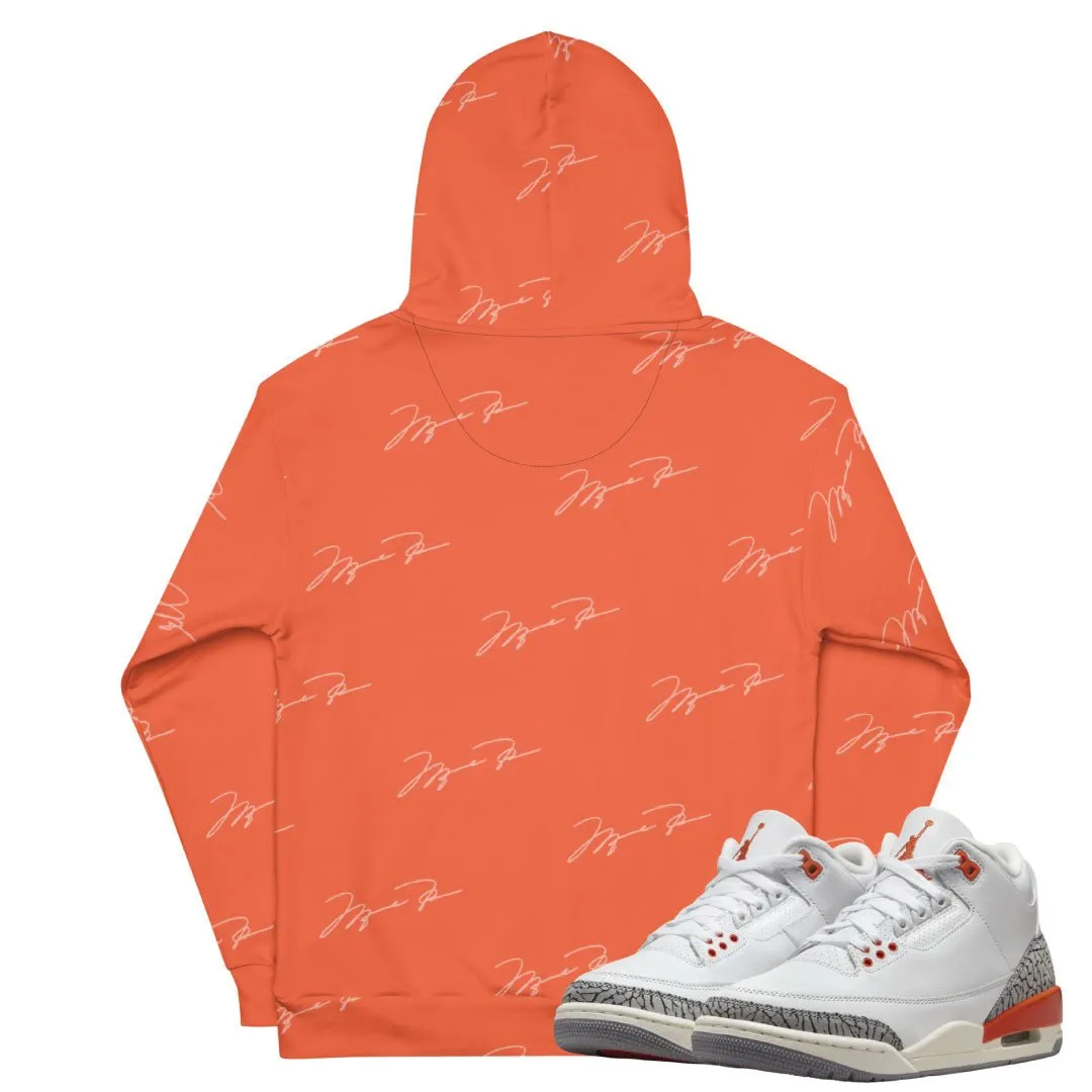 Retro 3 "Georgia Peach" MJ Signature Hoodie