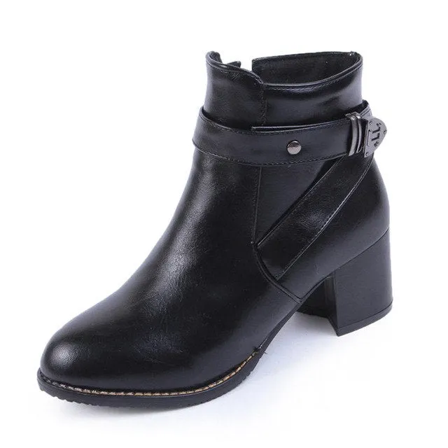 Square heels Ankle Boots