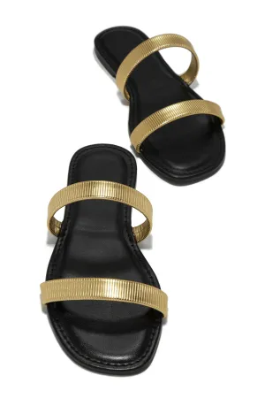 Villa Bonita Slip On Sandals - Gold